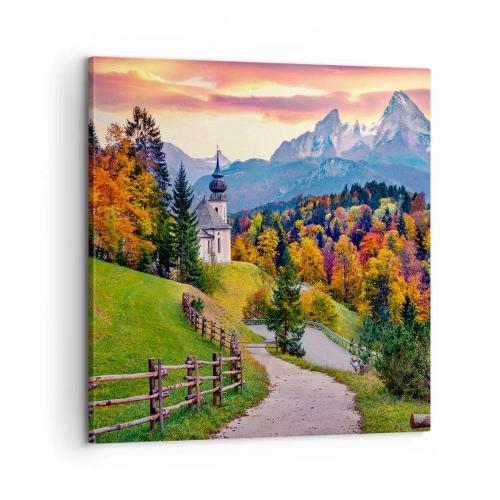 Bild auf Leinwand - Leinwandbild - Landschaftsartige Malerei - 60x60 cm