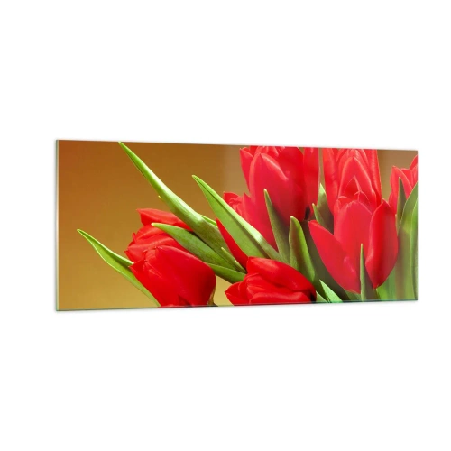 Glasbild - Bild auf glas - Ein Haufen Frühlingsfreude - 100x40 cm