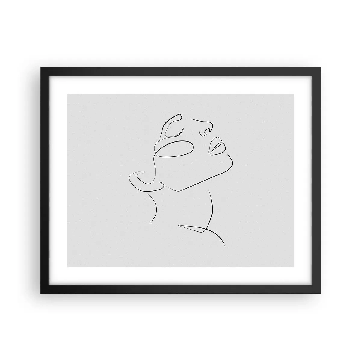 Poster in einem schwarzem Rahmen - Die Drehungen und Wendungen der Träume - 50x40 cm