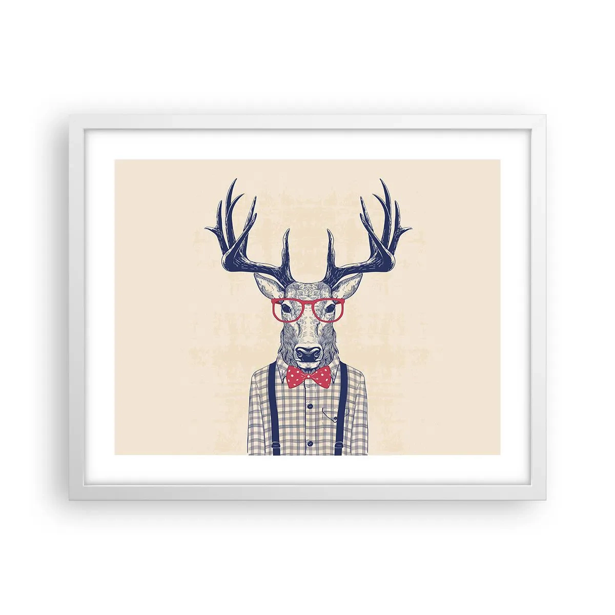 Poster in einem weißen Rahmen - Eine lustige Extravaganz - 50x40 cm