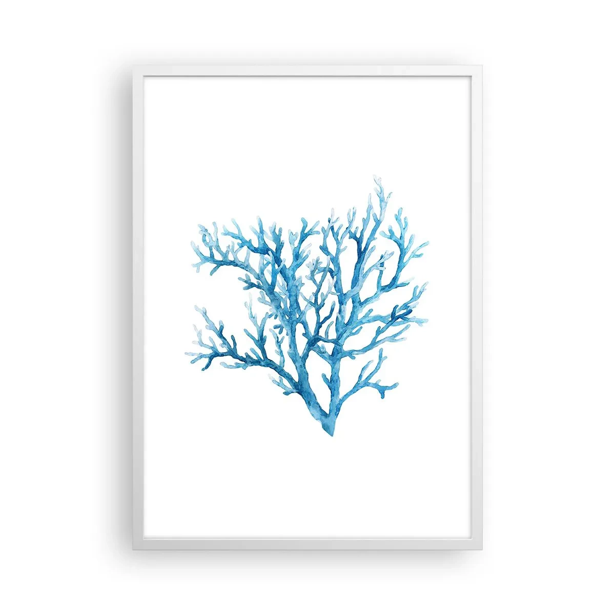 Poster in einem weißen Rahmen - Nautisches Filigran - 50x70 cm