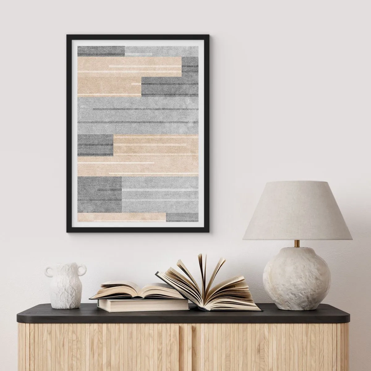 Poster in einem schwarzem Rahmen - Komposition: Vertikal halten - 40x50 cm