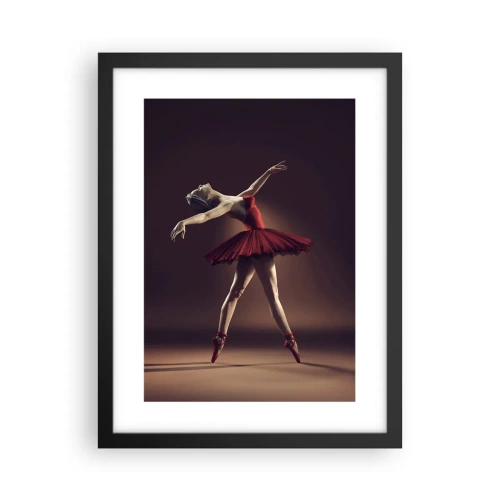Poster in einem schwarzem Rahmen - Eine Primaballerina - 30x40 cm