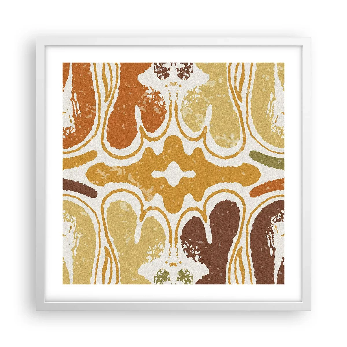 Poster in einem weißen Rahmen - Sentimentale Abstraktion - 50x50 cm