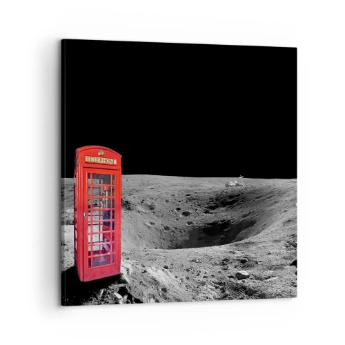 Bild auf Leinwand - Leinwandbild - Ein kosmischer Witz - 60x60 cm