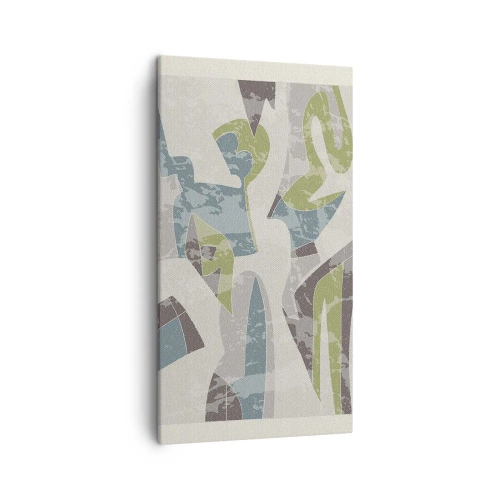 Bild auf Leinwand - Leinwandbild - Komposition hinter dem Glas - 45x80 cm