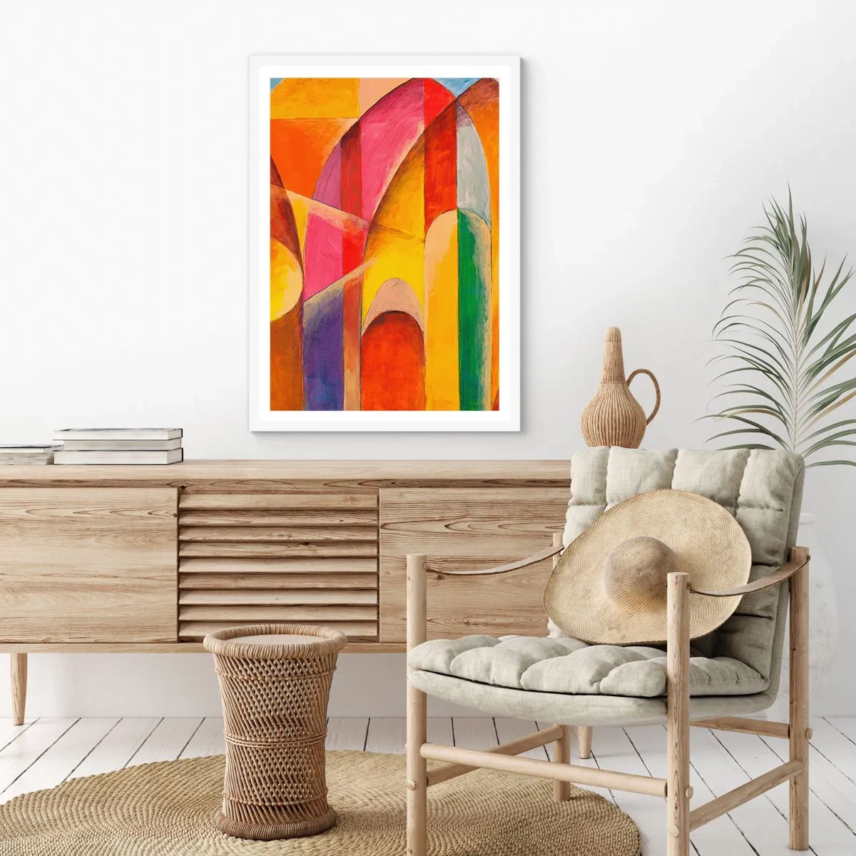 Poster in einem weißen Rahmen - Kathedrale der Sonne - 50x70 cm