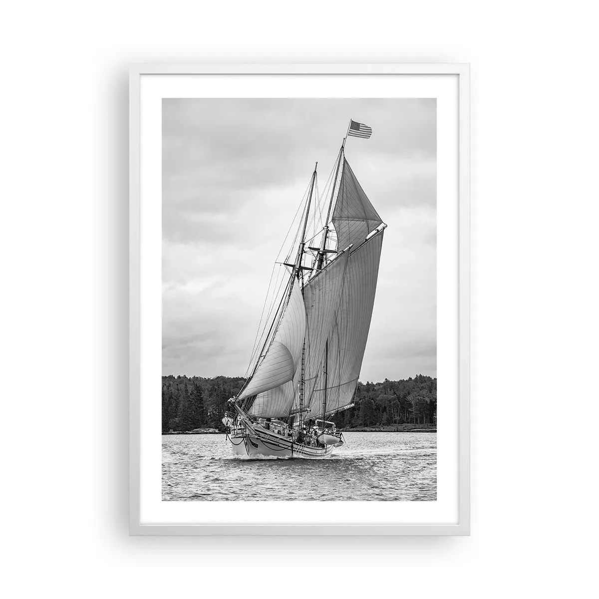 Poster in einem weißen Rahmen - Brüder des Windes - 50x70 cm