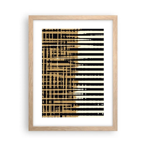 Poster in einem Rahmen aus heller Eiche - Architektonische Abstraktion - 30x40 cm