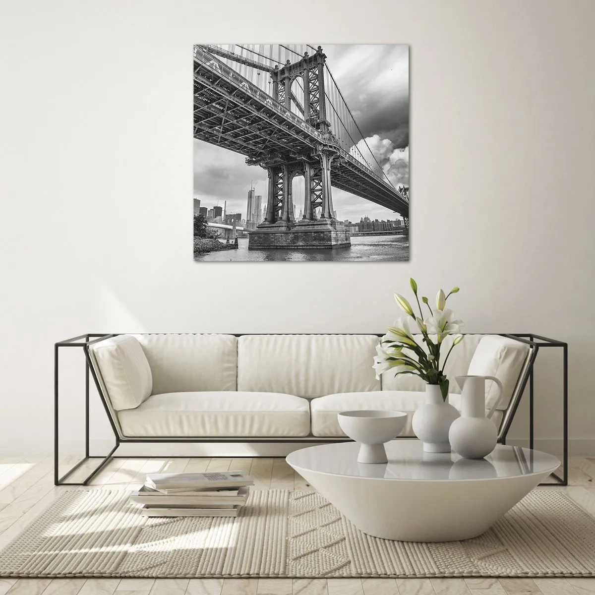 Glasbild - Bild auf glas - Ins Herz der Stadt - 70x70 cm