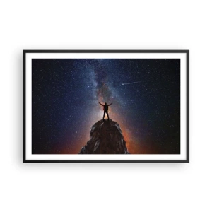 Poster in einem schwarzem Rahmen - Die Macht ist mit mir! - 91x61 cm