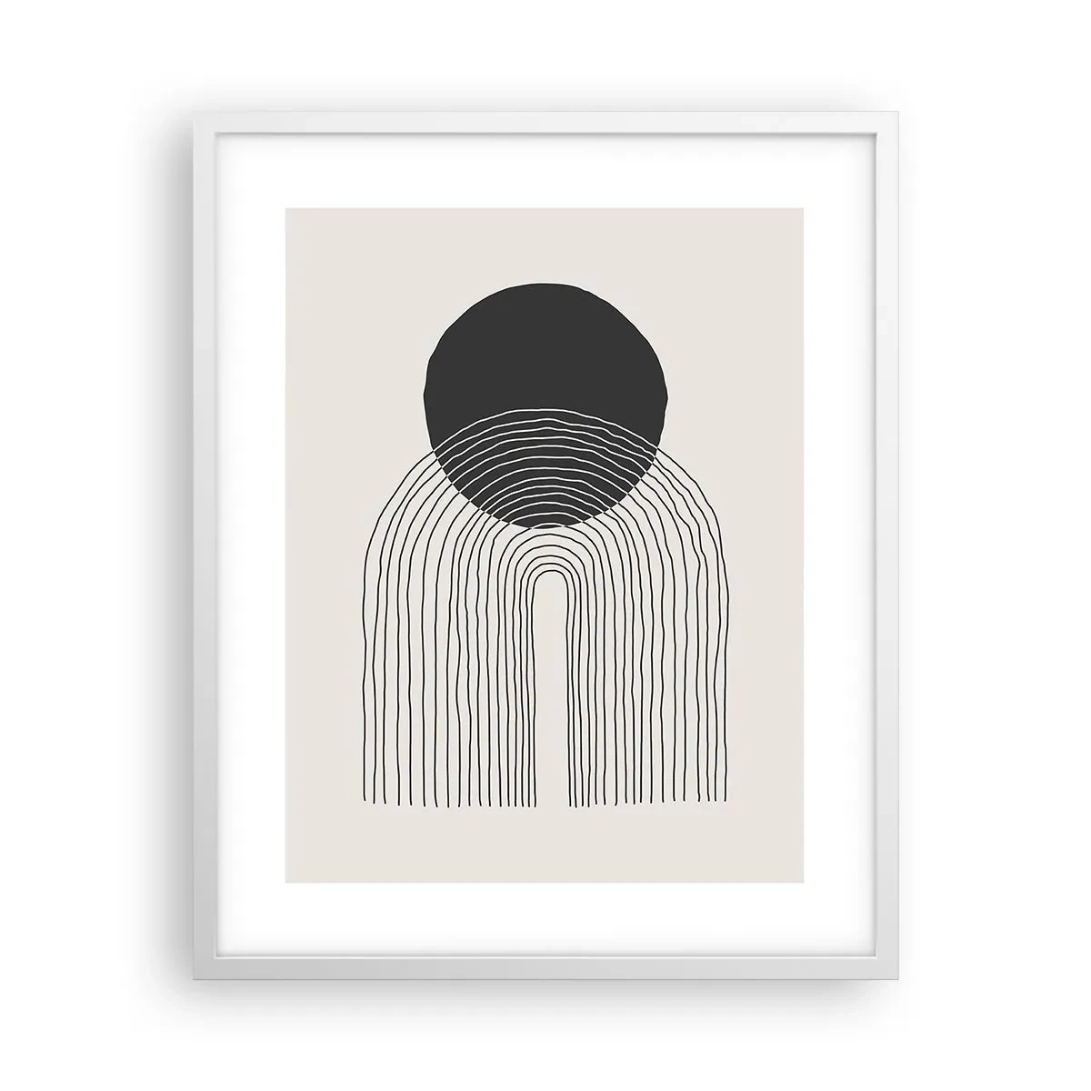 Poster in einem weißen Rahmen - Zittern und Vertrauen - 40x50 cm