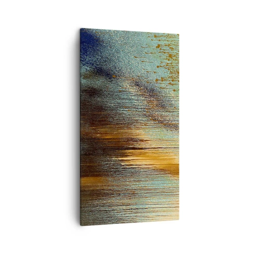 Bild auf Leinwand - Leinwandbild - Eine nicht zufällige farbenfrohe Komposition - 45x80 cm