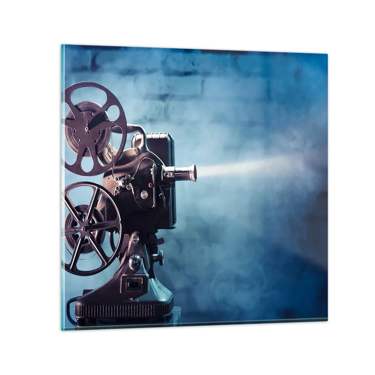 Glasbild - Bild auf glas - Im alten Kino - 70x70 cm