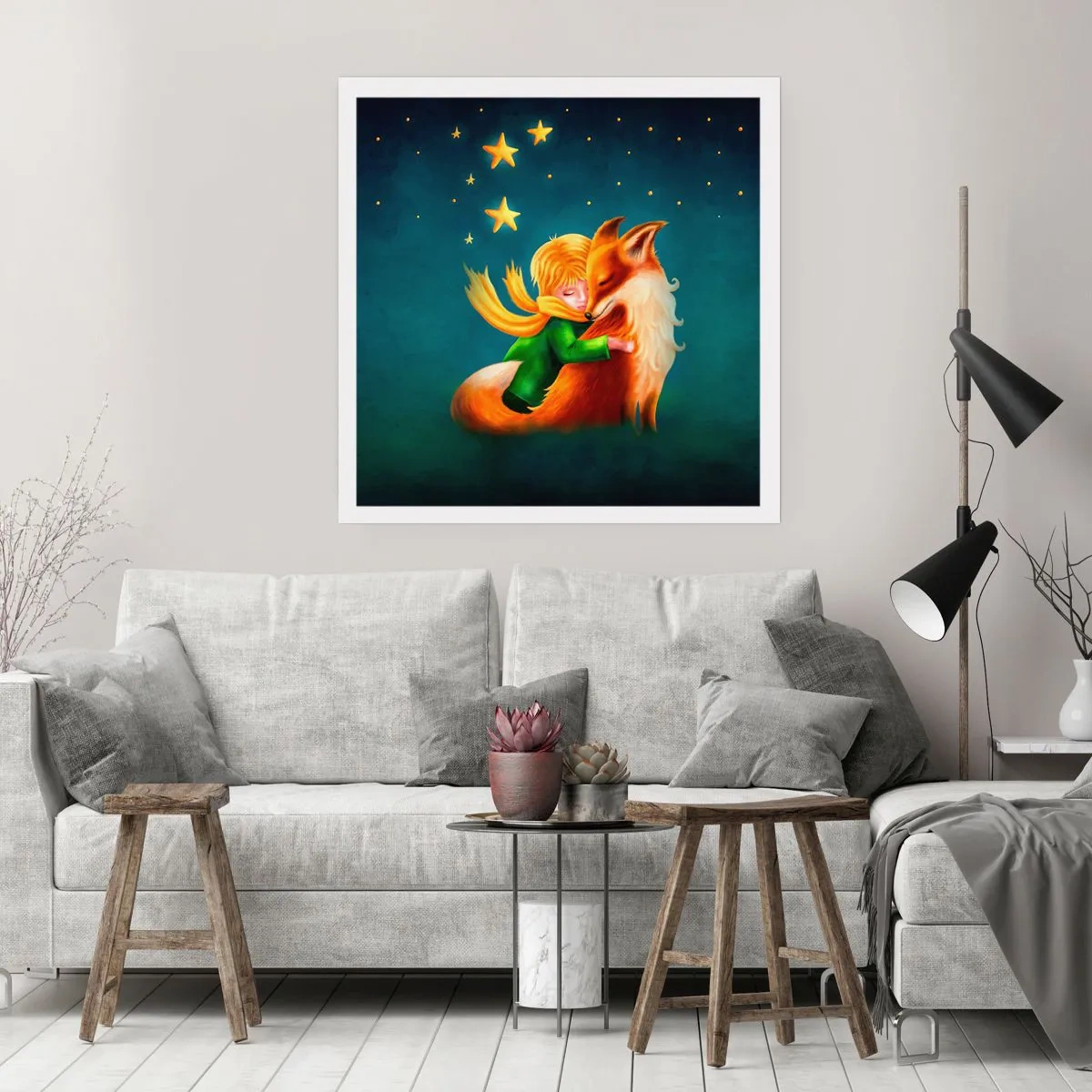 Poster - Kleiner Prinz - 60x60 cm