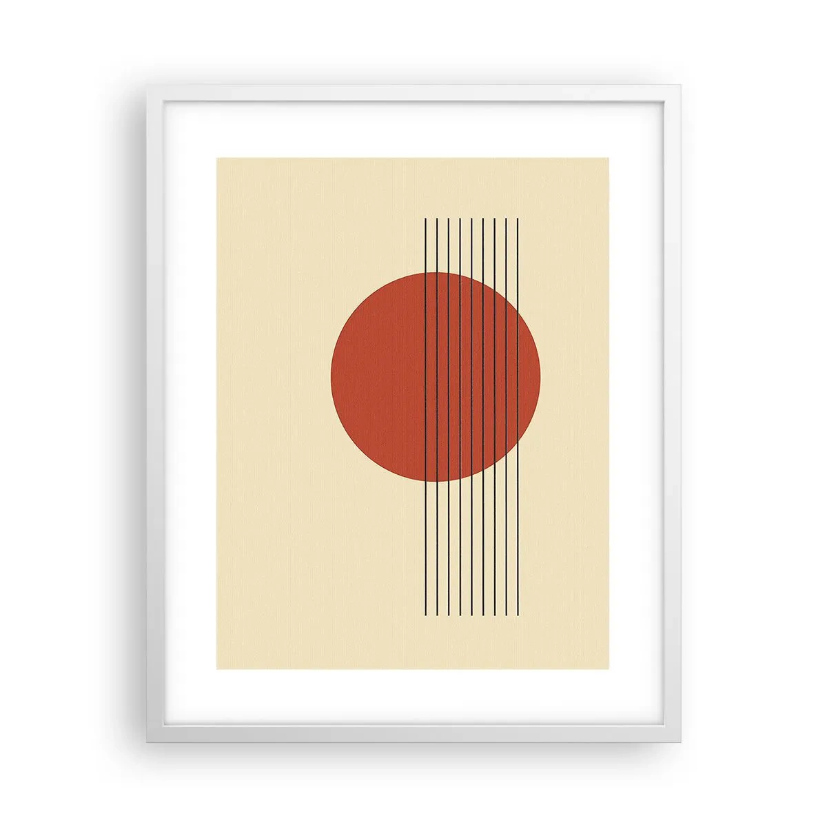 Poster in einem weißen Rahmen - Immer wieder und weiter - 40x50 cm