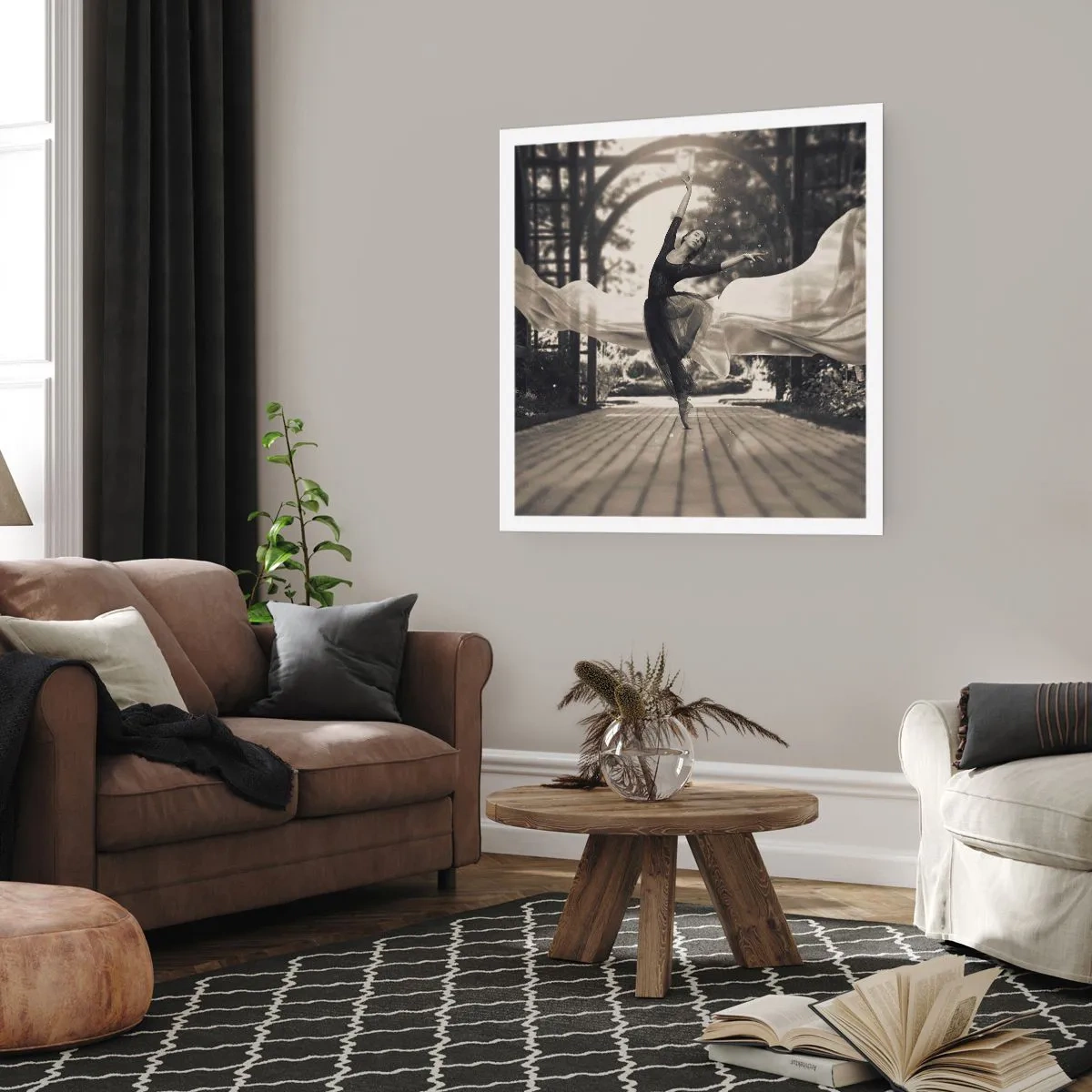 Poster - Der Tanz des Gartengeistes - 60x60 cm