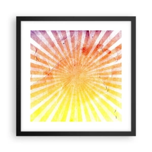 Poster in einem schwarzem Rahmen - Sonnenaufgänge und Sonnenuntergänge - 40x40 cm