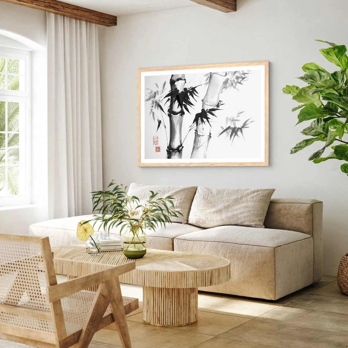 Poster in einem Rahmen aus heller Eiche - Dem Orient ganz nah - 91x61 cm