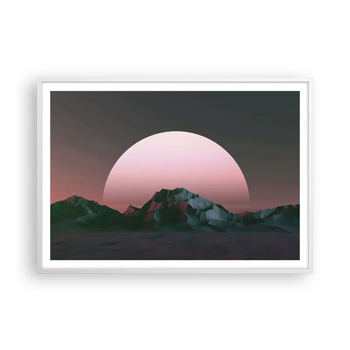 Poster in einem weißen Rahmen - In einer Nachbargalaxie - 100x70 cm