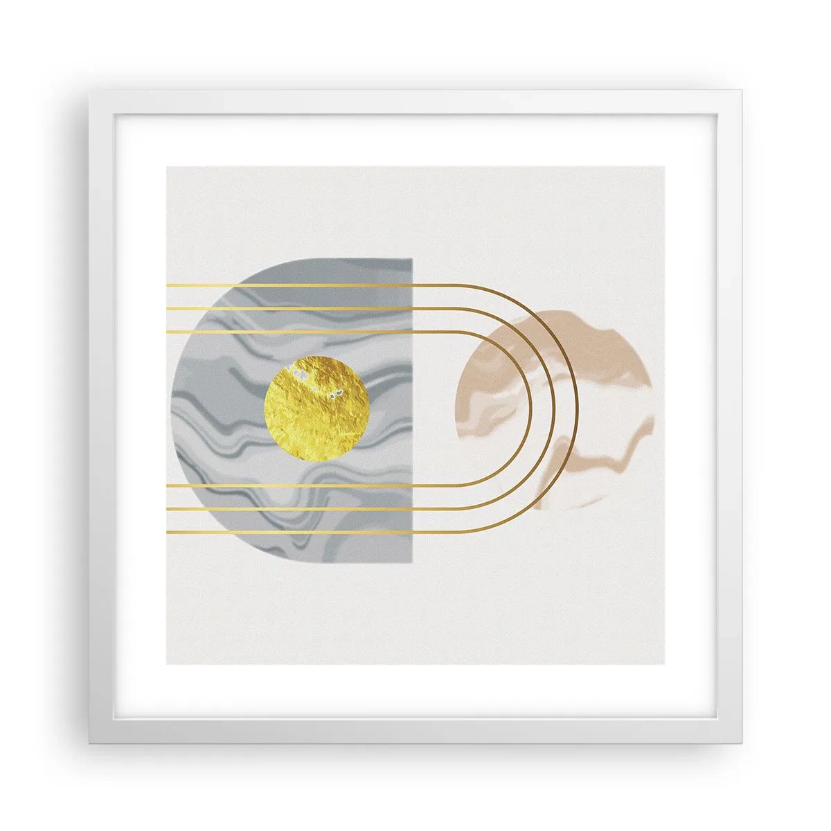 Poster in einem weißen Rahmen - Helligkeit und Brillanz - 40x40 cm