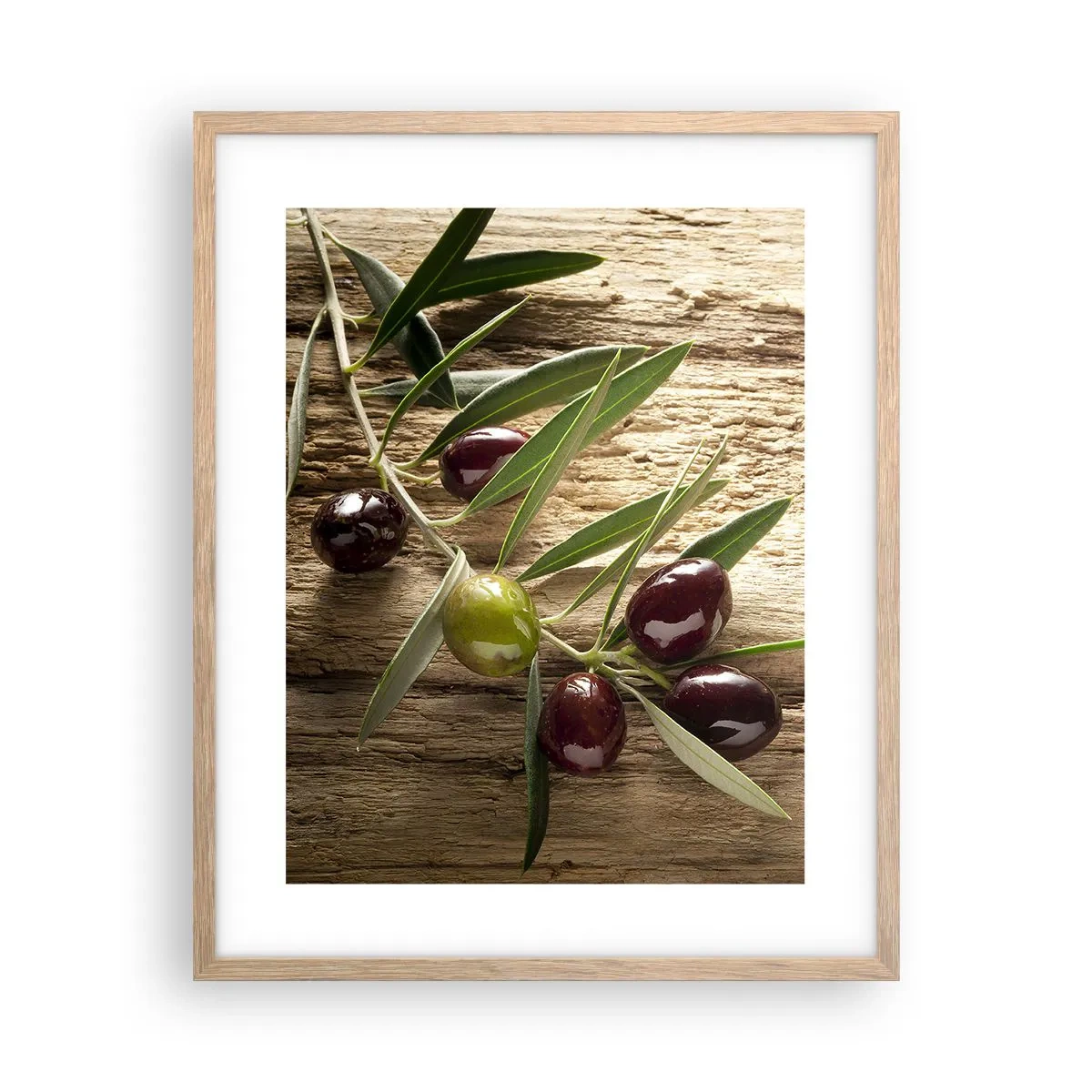 Poster in einem Rahmen aus heller Eiche - Direkt aus der Natur - 40x50 cm