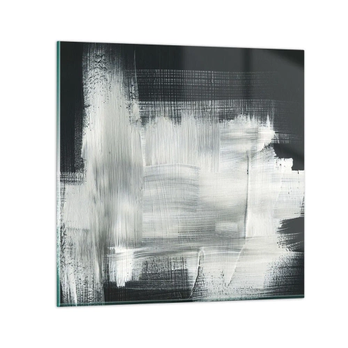 Glasbild - Bild auf glas - Vertikal und horizontal gewebt - 30x30 cm