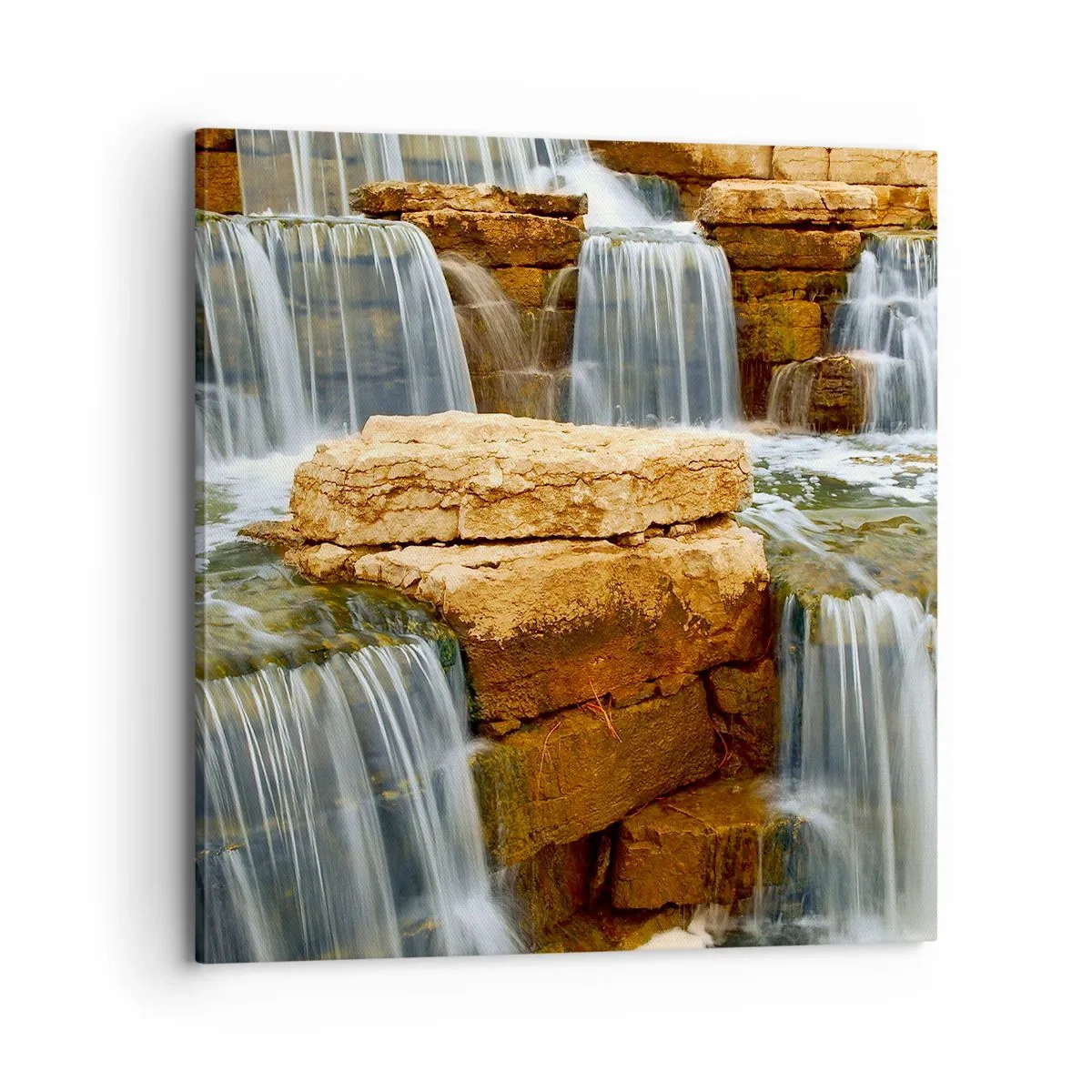 Bild auf Leinwand - Leinwandbild - Treppe zum Himmel - 70x70 cm