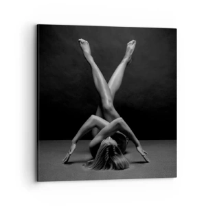 Bild auf Leinwand - Leinwandbild - Die Geometrie der Nacktheit - 70x70 cm