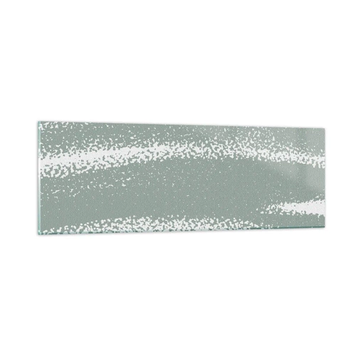 Glasbild - Bild auf glas - Abstraktion im Winterklima - 90x30 cm