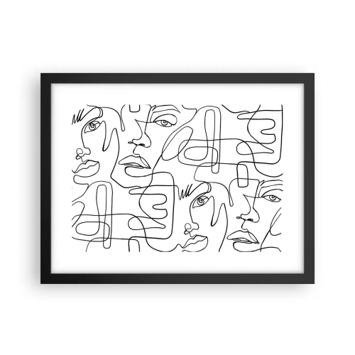 Poster in einem schwarzem Rahmen - In verworrenen Gefühlen - 40x30 cm