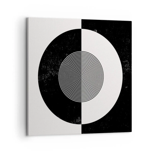 Bild auf Leinwand - Leinwandbild - Harmonie in Schwarz und Weiß - 50x50 cm