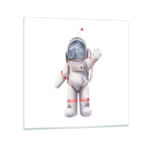 Glasbild - Bild auf glas - Bis dann! - 60x60 cm