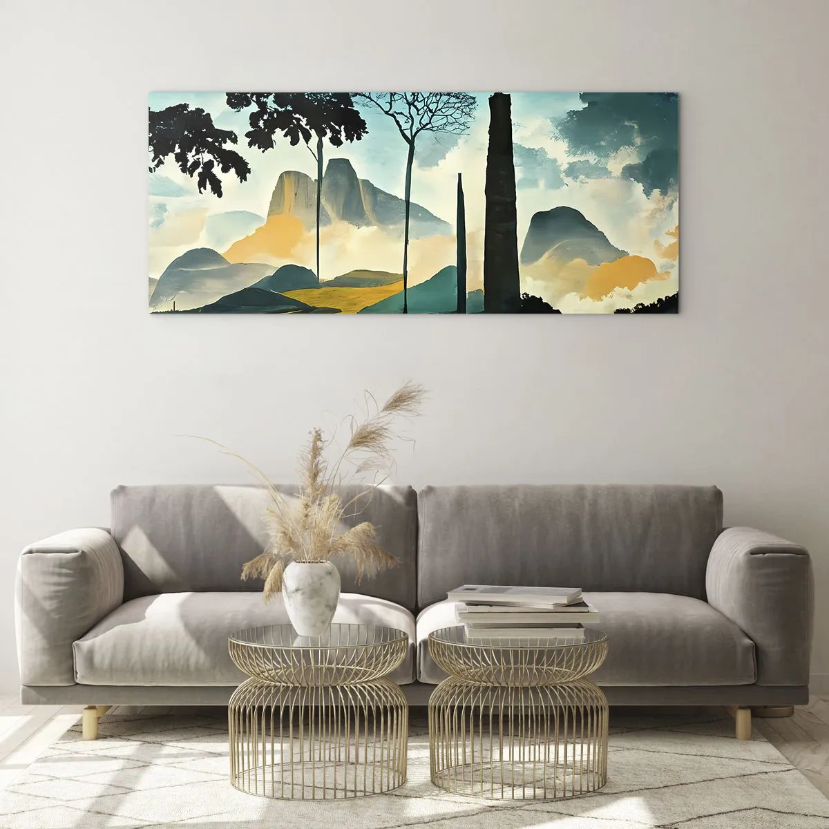 Glasbild - Bild auf glas - Immer höher und höher - 100x40 cm