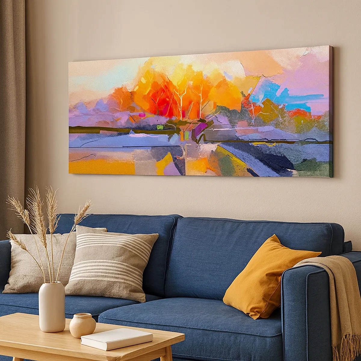 Bild auf Leinwand - Leinwandbild - Der Herbst ist geworden - 30x30 cm