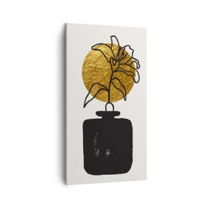 Bild auf Leinwand - Leinwandbild - Schönheit ist Gold wert - 45x80 cm