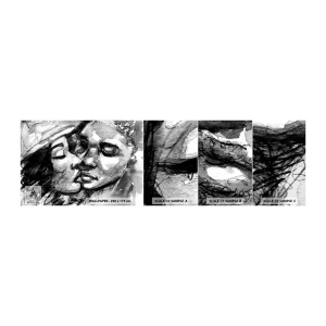 Fototapeten Muster Selbstklebend Deluxe Sticker - Zärtlicher Moment - Küsse, Liebe, Liebhaber - 100x30 cm