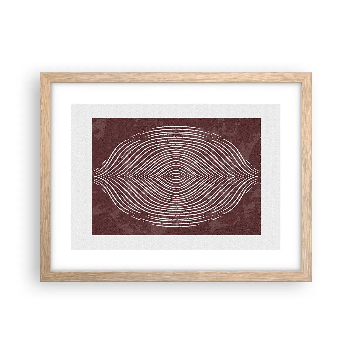 Poster in einem Rahmen aus heller Eiche - Der Raum spricht - 40x30 cm