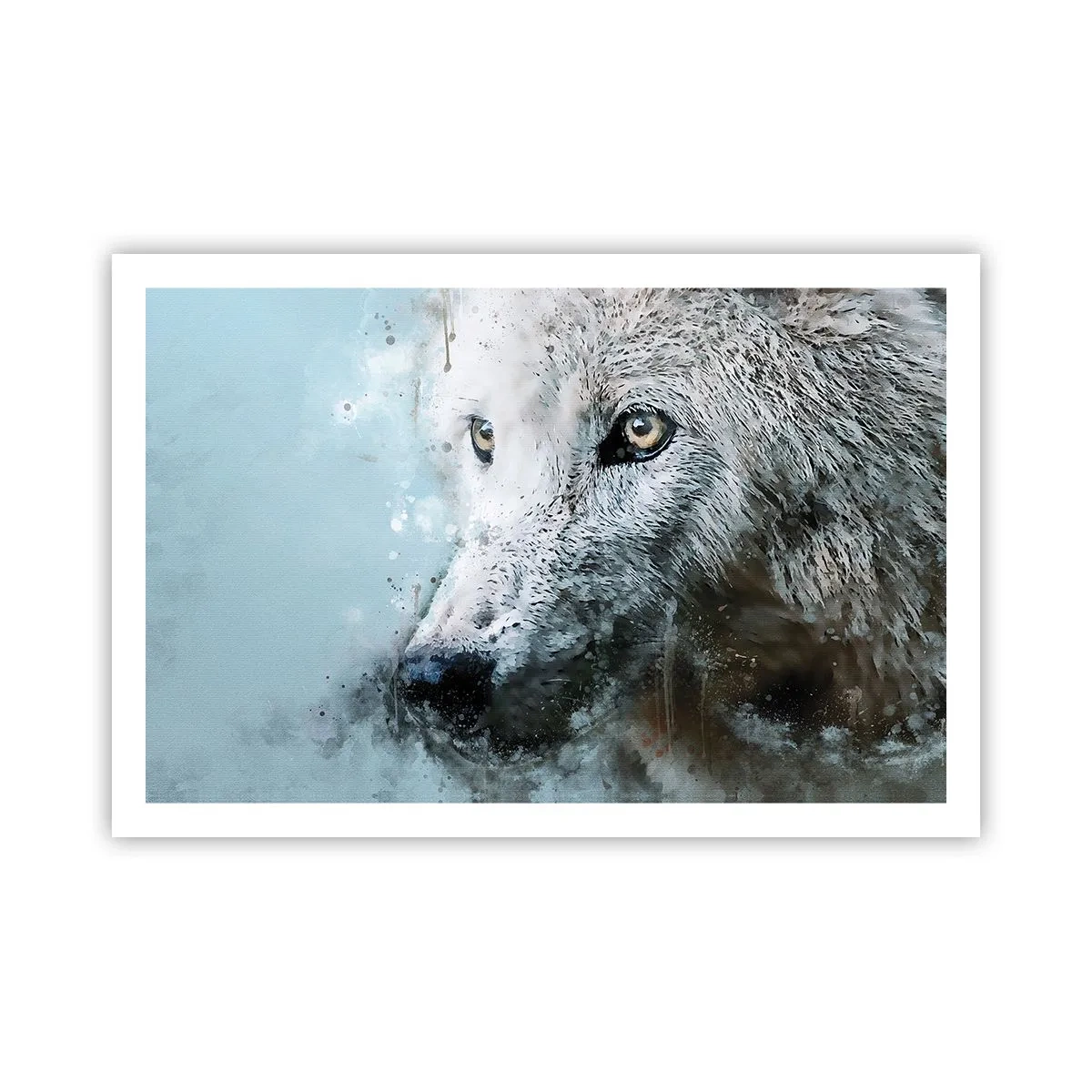 Poster - Lerne die Wolfsseele kennen - 91x61 cm