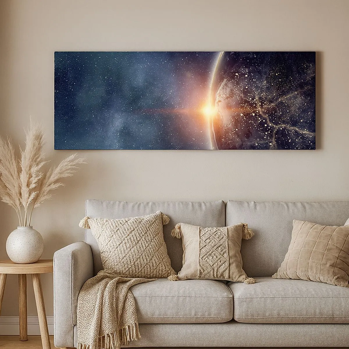 Bild auf Leinwand - Leinwandbild - In einer neuen Perspektive - 100x40 cm