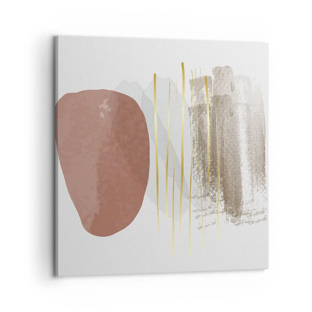 Bild auf Leinwand - Leinwandbild - Abstrakte Kolonnade - 50x50 cm