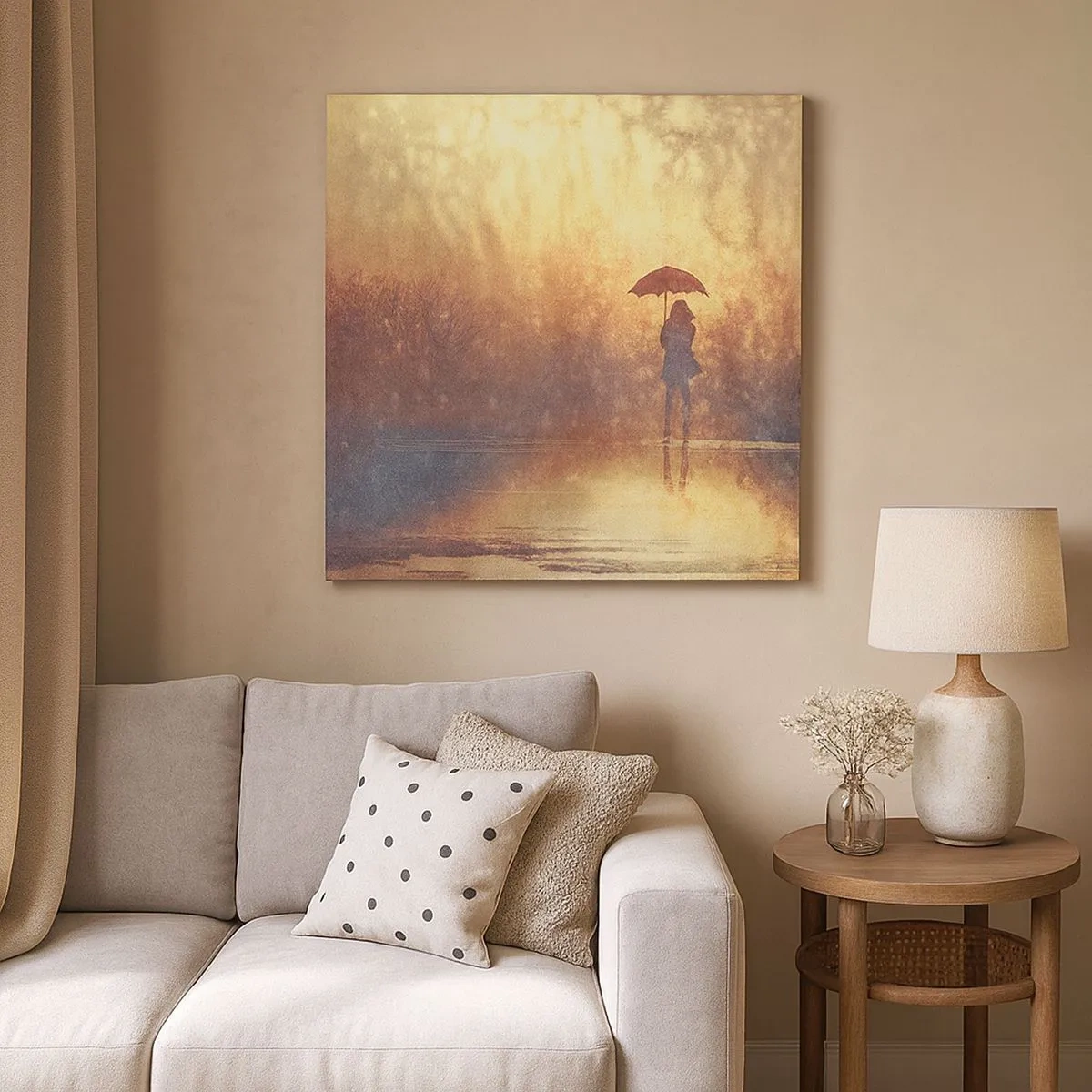 Bild auf Leinwand - Leinwandbild - Ich habe das Gefühl, dass mich jemand ansieht - 30x30 cm