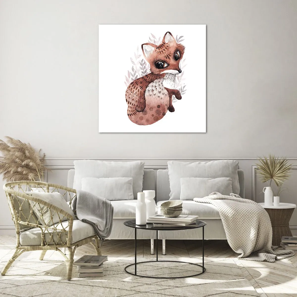 Glasbild - Bild auf glas - Einfach lieben - 50x50 cm