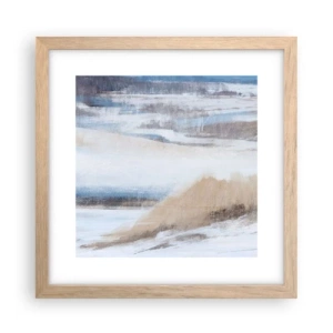 Poster in einem Rahmen aus heller Eiche - Winterkomposition - 30x30 cm