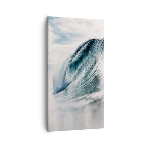 Bild auf Leinwand - Leinwandbild - Wasserspitze - 55x100 cm