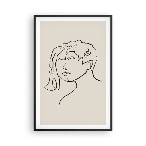 Poster in einem schwarzem Rahmen - Und es wurde Einheit - 61x91 cm