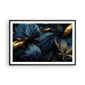 Poster in einem schwarzem Rahmen - Mit Gold gefüttert - 91x61 cm