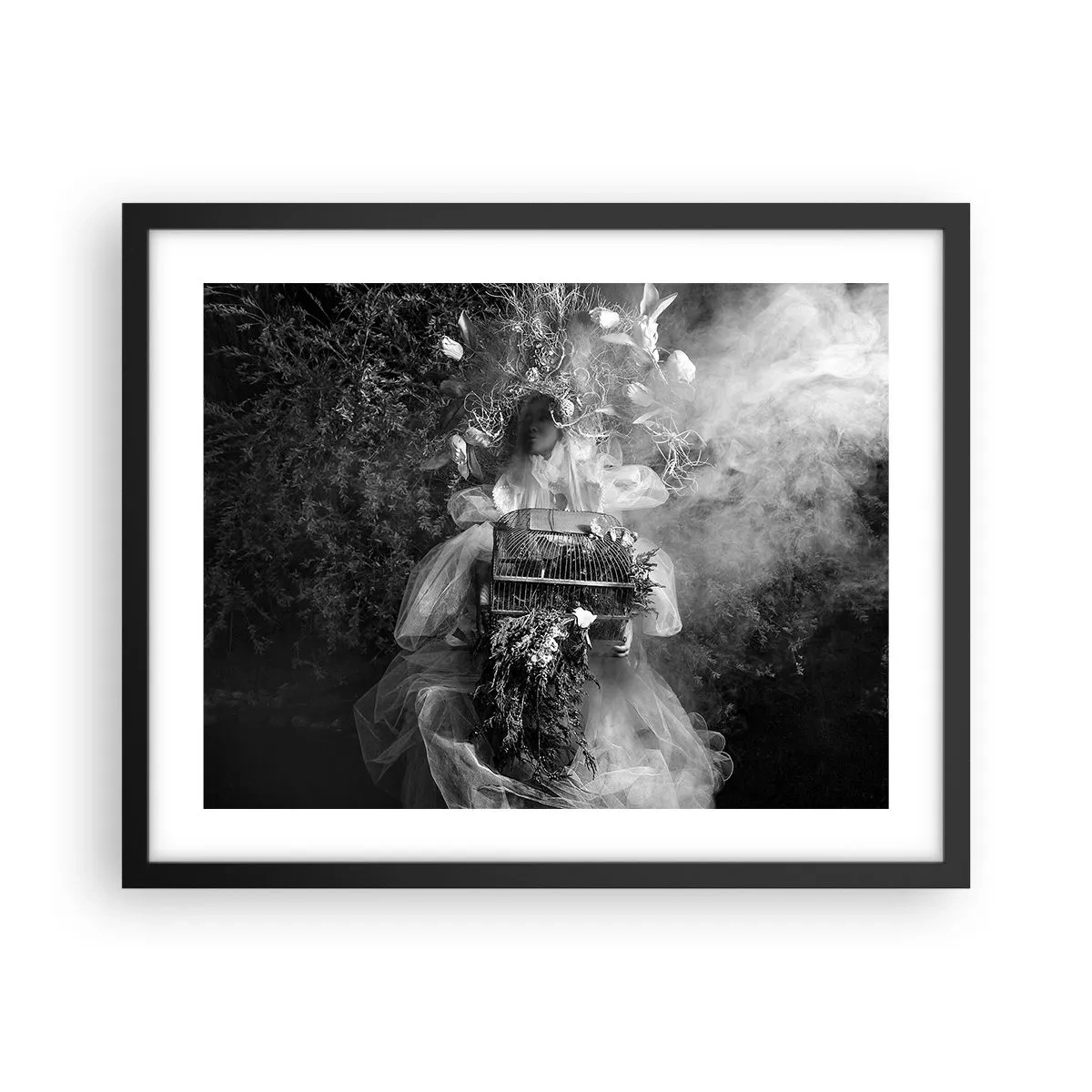 Poster in einem schwarzem Rahmen - Mutter selbst - Natur - 50x40 cm