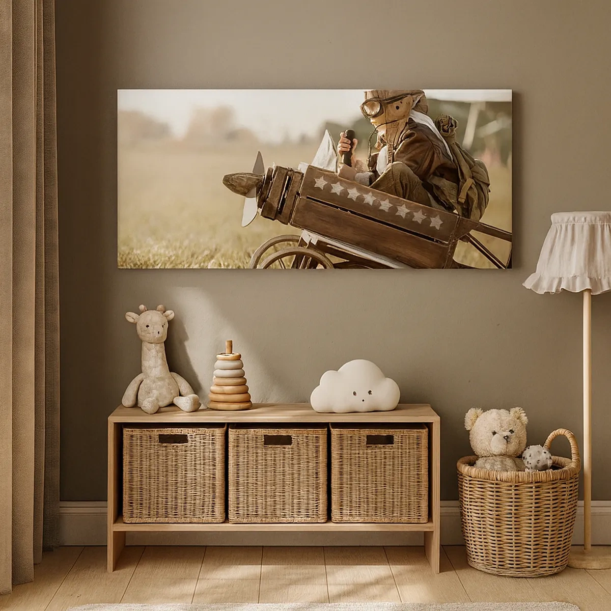 Bild auf Leinwand - Leinwandbild - Start in Richtung eines Traums - 30x30 cm