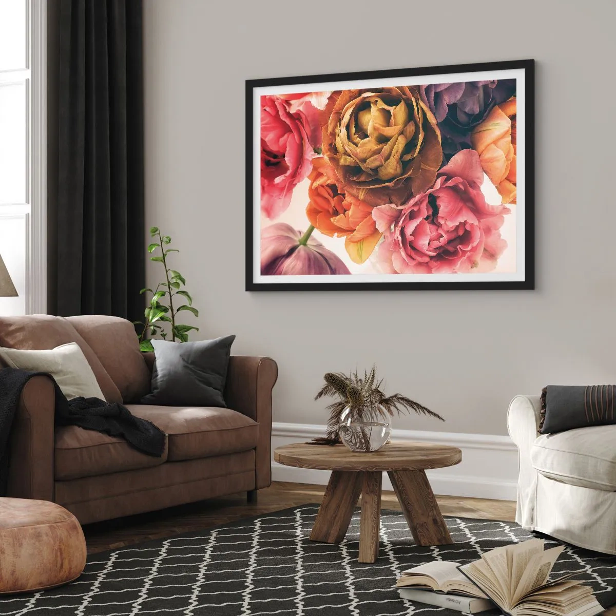 Poster in einem schwarzem Rahmen - Eine Feier des Lebens - 40x30 cm